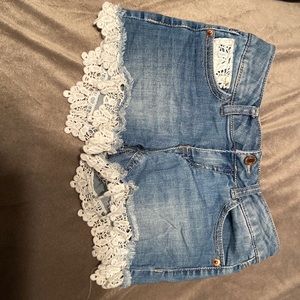 girls jean shorts
